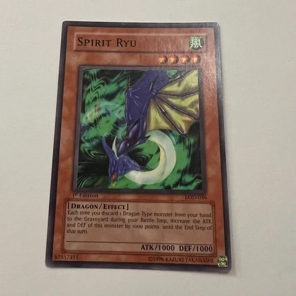 Yu-Gi-Oh 1st Edition Spirit Ryu Card - Picture 2 of 3